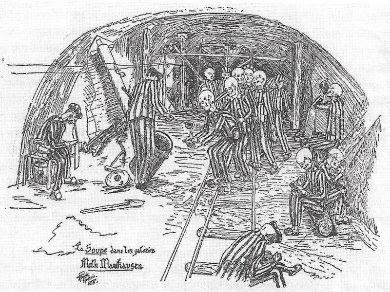 The concentration camp prisoners in Melk